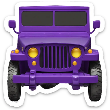 Batgirl’s 1942 Willy’s purple gloss army jeep sticker