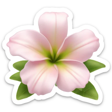 Light pink tropical flower sticker