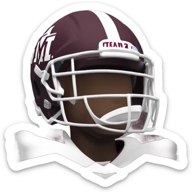 Texas a&m 12th man maroon jersey  sticker