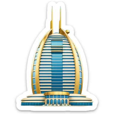 Burj al arab hotel sticker