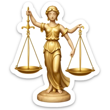 Balance Justice Wisdom sticker
