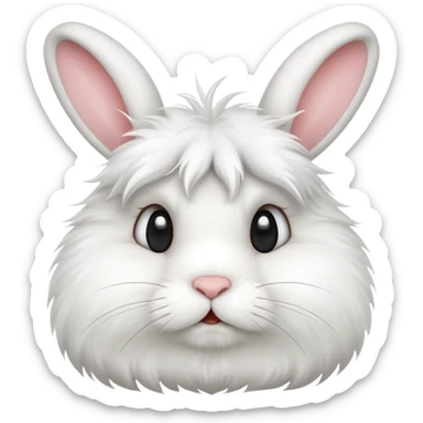 An annoyed bunny  sticker