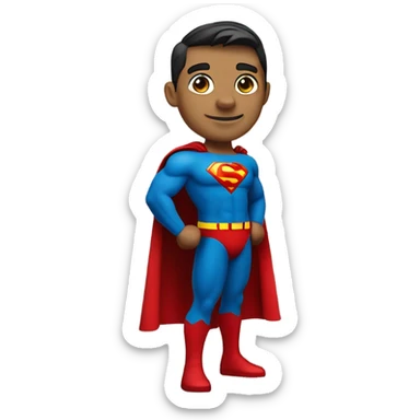 Make Superman emoji  sticker