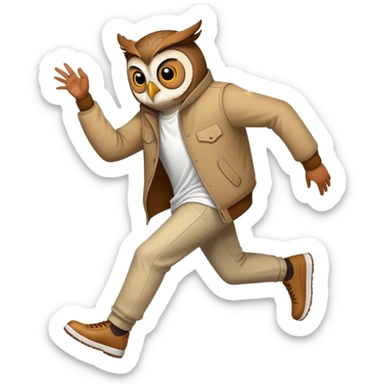 Owl stepping on Kendrick Lamar  sticker