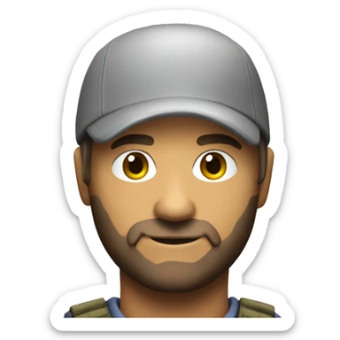 Create an Exact Copy of the person in the Counter Strike 2 Logo sticker