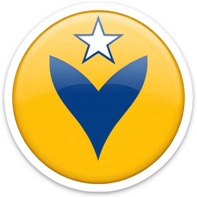 The real logo of the danish football club Brøndby IF and the way it really looks in real life sticker