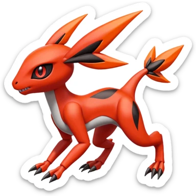 Meloetta-Guilmon-Scizor-Pokémon-Fakémon-creature sticker