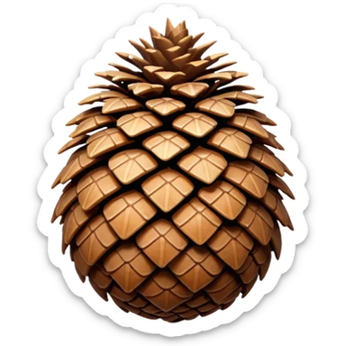 pinecone sticker