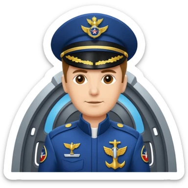 spaceship admiral sticker