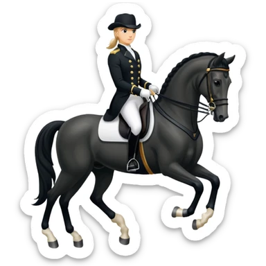 Dressage horse  sticker