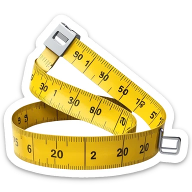 a tape measure thas]ts ery long sticker