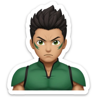 tanjiro squared jacked black with green sticker