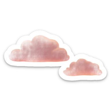 a beautiful, peaceful, light and soft sunrise sticker