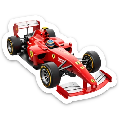 Ferrari formula 1 car sticker