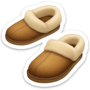 UGG slippers with sunglasses sticker