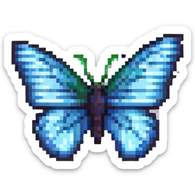 black butterfly sticker