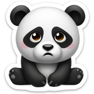 sad panda sticker