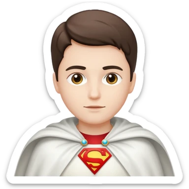 shoulder allwhite cape sticker