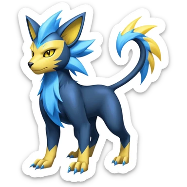 Manectric-Luxray-Fakémon-hybrid-creature (full body)  sticker