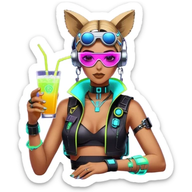 create a happy hour hero image. the event will be in san Francisco so make it cyberpunk and solar punk. add the logos of Zircuit, HF0, and Eigenlayer sticker