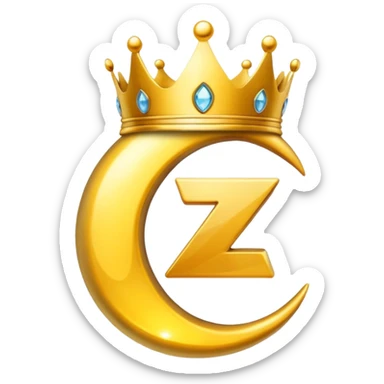 puedes crear un emoji de una corona en fusion con una Z sticker