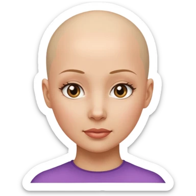 So she supposed to be bald and I kind of want her facing her side I still don’t kind of her body to show sticker