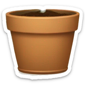 potted plant inside a house sticker