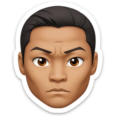 ​Cinematic Realistic Portrait of Tony Jaa, a close-up depiction capturing his intense, determined expression and finely detailed features, rendered with dramatic natural lighting that emphasizes his rugged athleticism and unmistakable martial arts presence, sticker