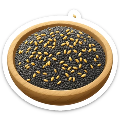 Semi di chia sparpagliati sticker