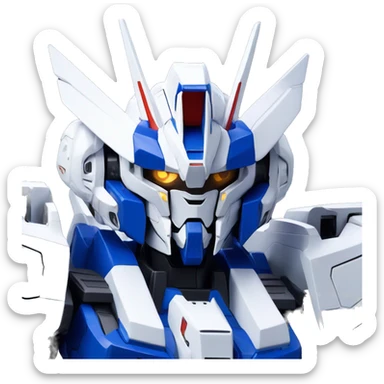Gundam exia qui fait coucou sticker