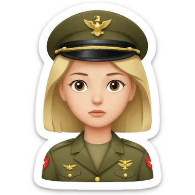 the girl thinks about the guy who is in the army sticker