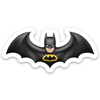 Batman logo without a human in it just a logo of batman sticker