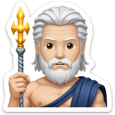 fullbody god ZEUS, standing still sticker