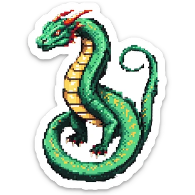 basilisk serpent with deadly stare sticker