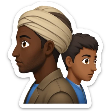 fleeing Iranians, in profile sticker