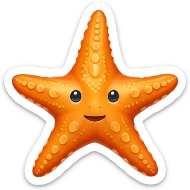 starfish object icon, cute starfish, slightly glossy texture, 3D cartoon, soft shadow, mobile game icon style, centered, clean background, no text, no watermark sticker