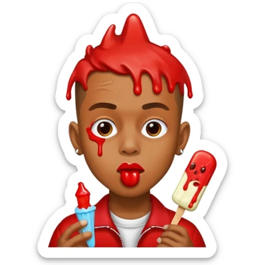 Soulja boy eating a popsicle sticker