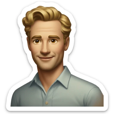 Portrait, US Male, mid 50s, named Harrison, southern sticker