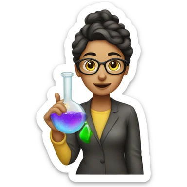 Rosalia doing chemistry  sticker