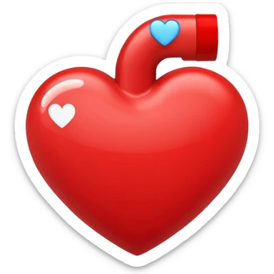 heart with addition sign on it sticker
