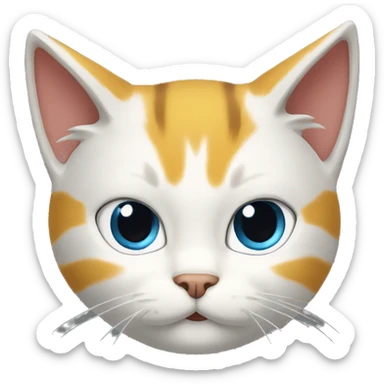 Un cat qui il se transforme en Super sayen sticker
