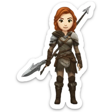 skyrim aela the huntress sticker