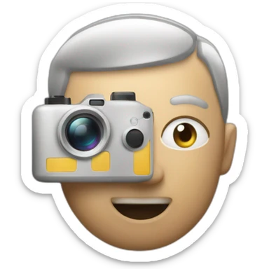 Fotógrafa con cámara de fotos sticker