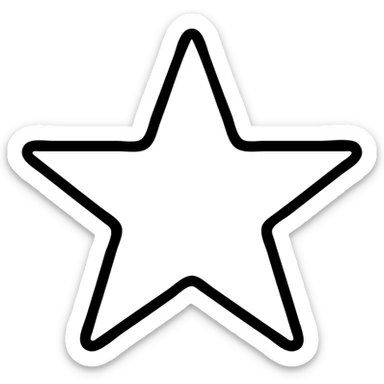 simple star icon sticker