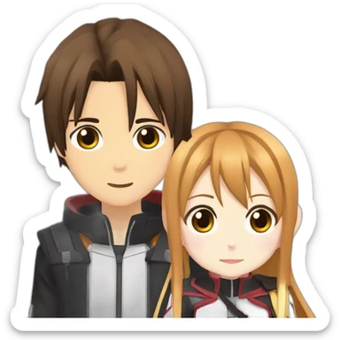 Kirito et asuna sticker