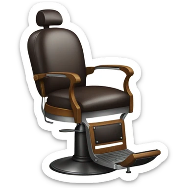 Chair barber sticker