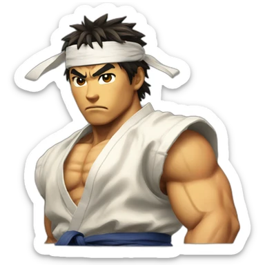 ryu street fighter  sticker