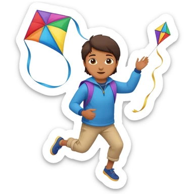 Kite Flying sticker