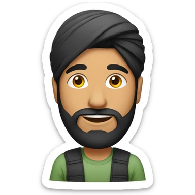 punjabi man sticker