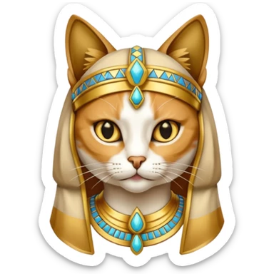 Egyptian Cats: Cat wearing pharaoh headdress









 sticker